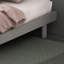 Structure de lit plateforme grise moderne