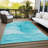 Kyrie Washable Abstract Indoor / Outdoor Rug-167515637