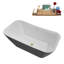 Baignoire autoportante 59 "avec drain interne Streamline-112235335