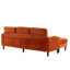Confortable avec revêtement en chenille et rangement pour le salon-118010555