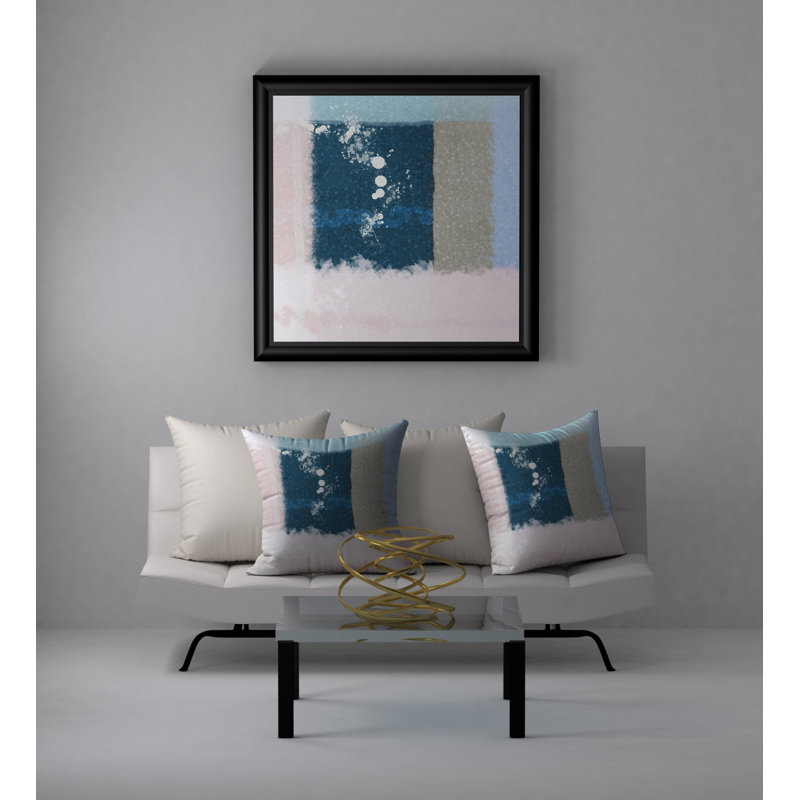 Housse de coussin décorative carrée et insert Euphation U, 24" X 24"