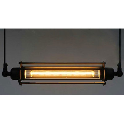Luminaire suspendu cylindrique 1 lumière