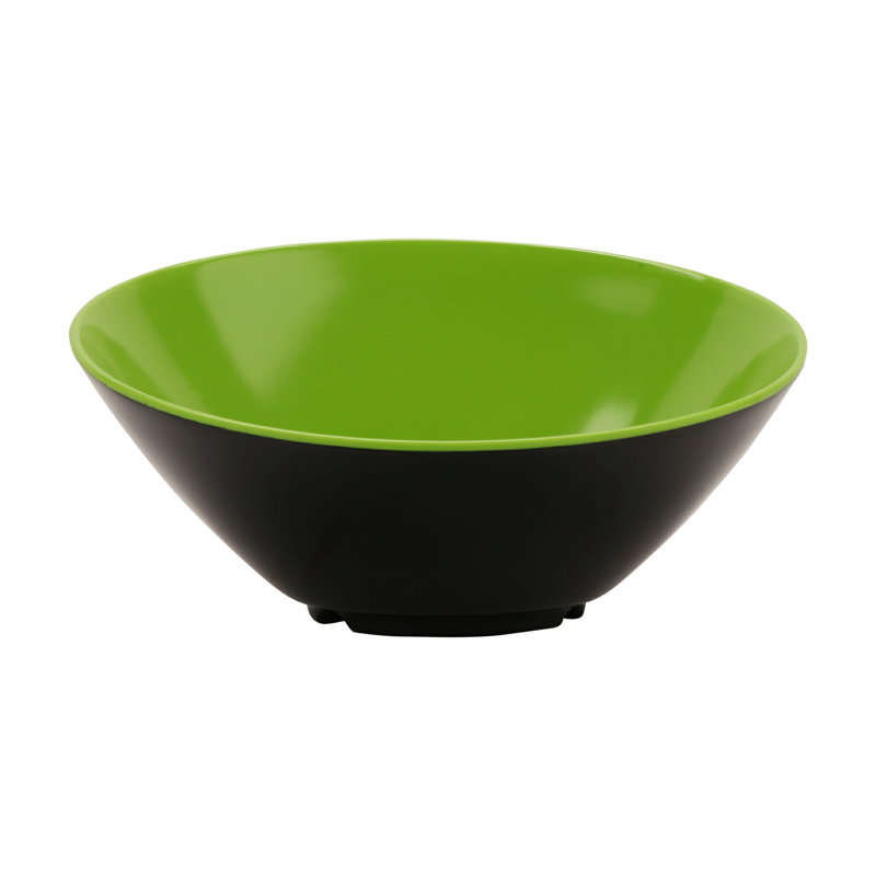 GET Bol de service en angle, 1,9 pte, noir / bleu, H 5 po x l 10 po x P 10 po, Vert/noir