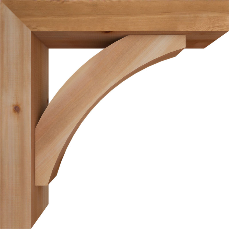 Support de bloc Thorton avec entretoise décalée, 26 x 26, Cèdre rouge occidental de l 5 1/2 po (lisse)