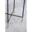 Ensemble de 2 tables d'appoint gigognes avec plateau en verre-1577027305