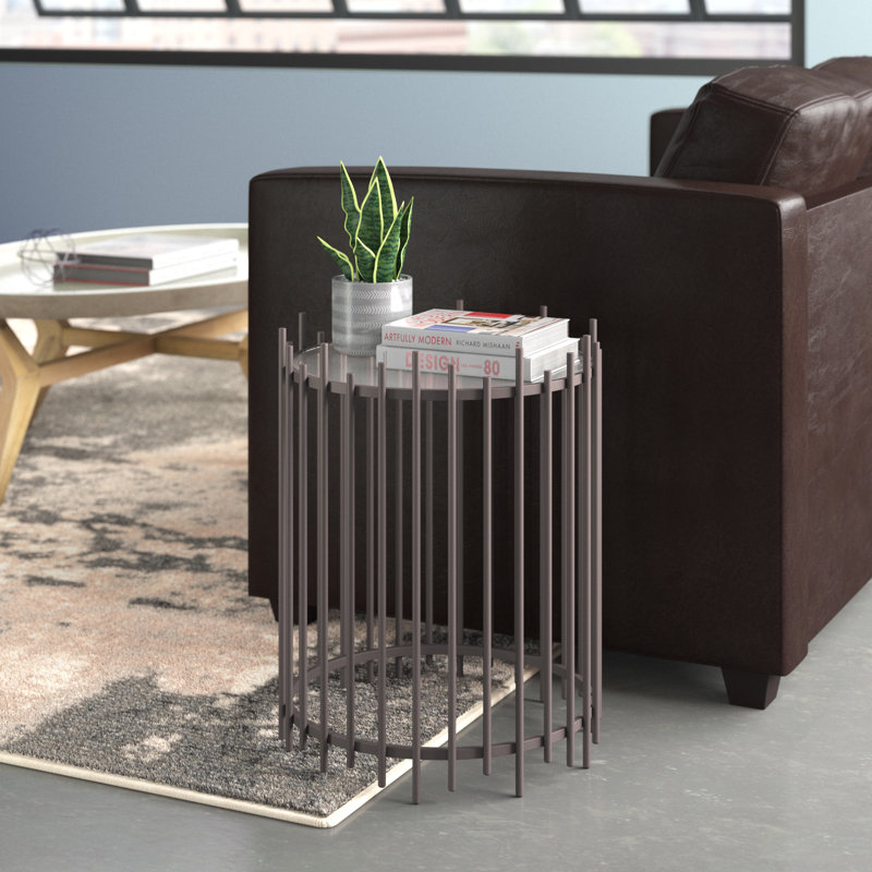 Kelvin Glass Top End Table