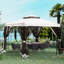 10 pi. L 10 pi. D Pavillon de jardin en métal galvanisé