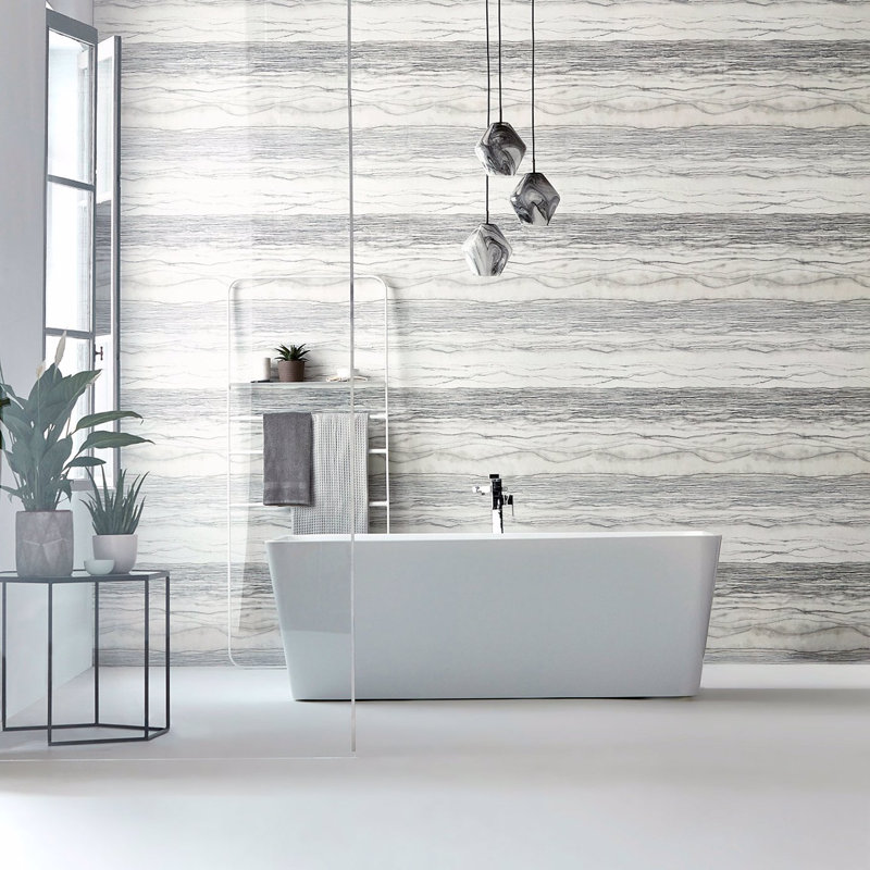 Anthology Metamorphic 10.05m x 68.6cm Wallpaper Roll, Alabaster / Sandstone
