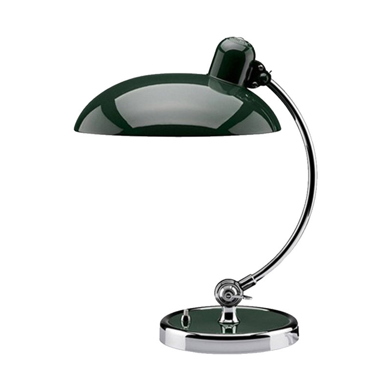 Modern Goose Neck Swing Arm Table Lamp, Green, 15.75" H x 11.22" W x 11.22" 