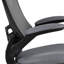 Mid-Back Mesh Ergonomic Drafting Chair with Adjustable Foot Ring and Flip-Up Arms-806635315
