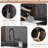 Kitchen Sink Faucet With Soap Dispenser And Pull Down , 304 Stainless Steel, Black, Single Hole, Handle, Deck Plate Commercial