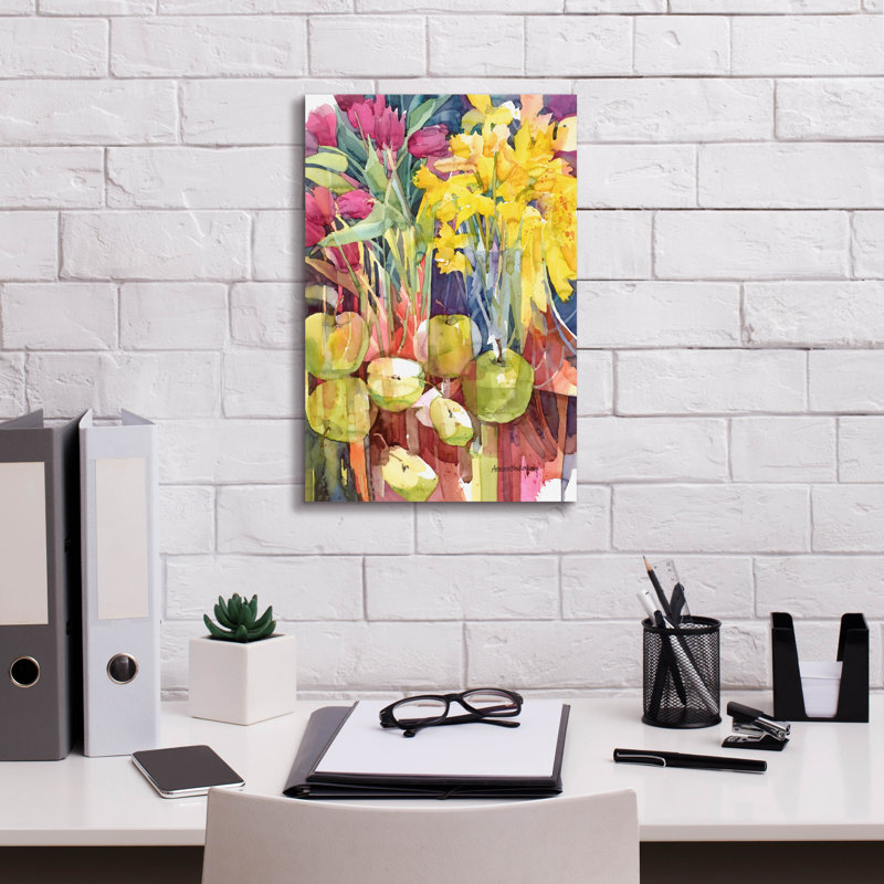 Art mural sur toile Winston Porter «Spring Paletts» par Annelein Beukenkamp, H 18 po x l 12 po x P 0,75 po