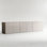Armoire de rangement moderne trois pièces 94,47 pouces avec portes à pousser (ensemble de 3)