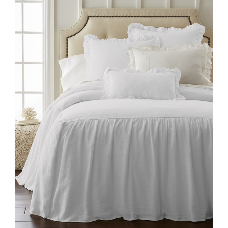 Coverlet Set, Twin Coverlet + 1 Sham, White