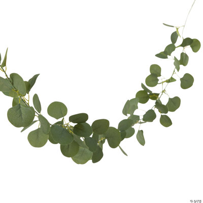 6 Ft. 7 Inch Green Eucalyptus Rattan String Lights