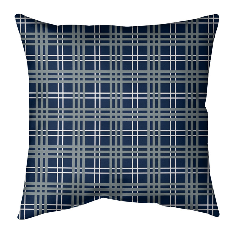 Coussin Los Angeles, 20 po X 20 po, Bleu foncé Dallas, Housse de coussin seulement - sans coussin