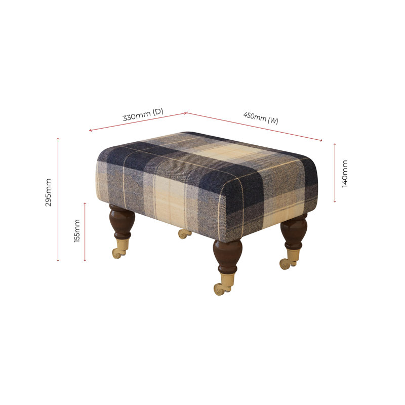 Manufactured Wood Accent Stool, Mahogany