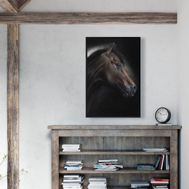 Loneliness Horse Print On Canvas, 36" H x 24" W