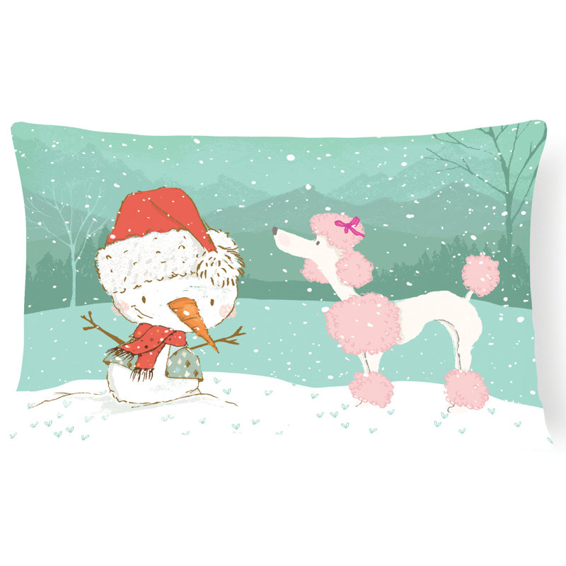  Coussin intérieur / extérieur, Caniche rose