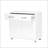 Two Door Side Table-White