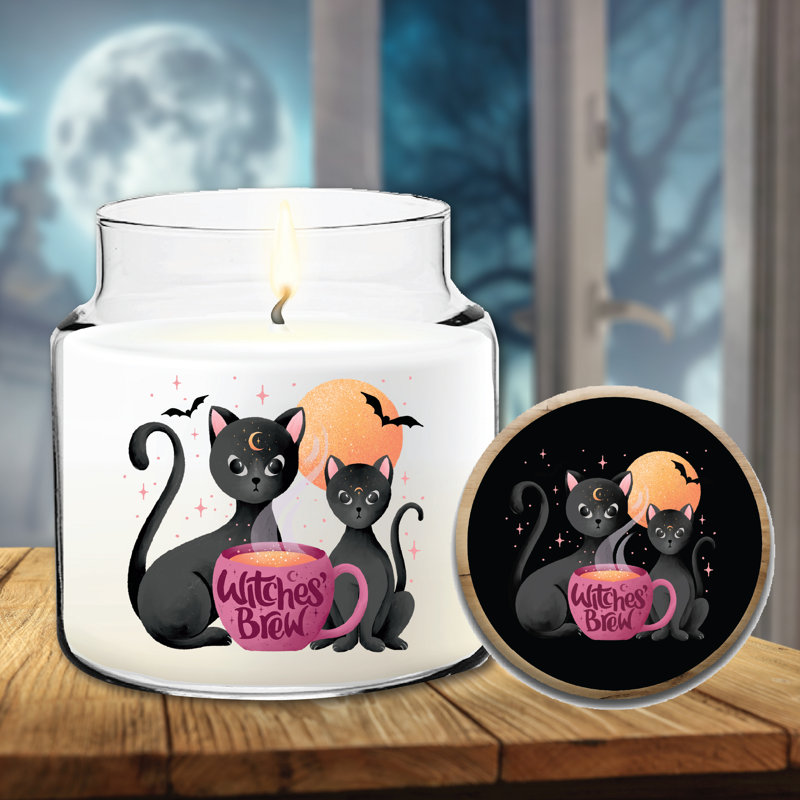 Bougie 14 oz avec couvercle en bois Witches Brew