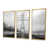 Toile avec cadre flottant or