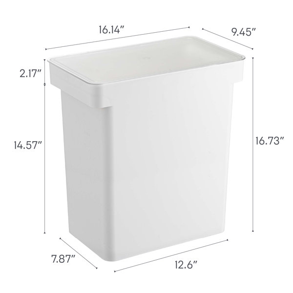Yamazaki Home Airtight Pet Food Storage Container - Cat And Dog Food Holder  Bin With Transparent Lid And Handle, Plastic, Medium, 8 lbs. | 1.6 gallons