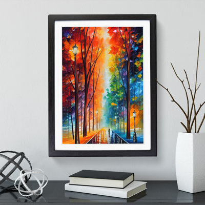 Colourful Woodland Forest No.2 - Single Picture Frame Painting