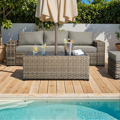 Glass Outdoor Coffee Table
