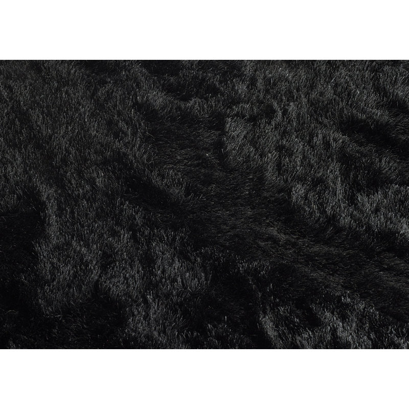 Aneria Solid Colour Hand Woven Shag Area Rug, Rectangle 80 x 150cm