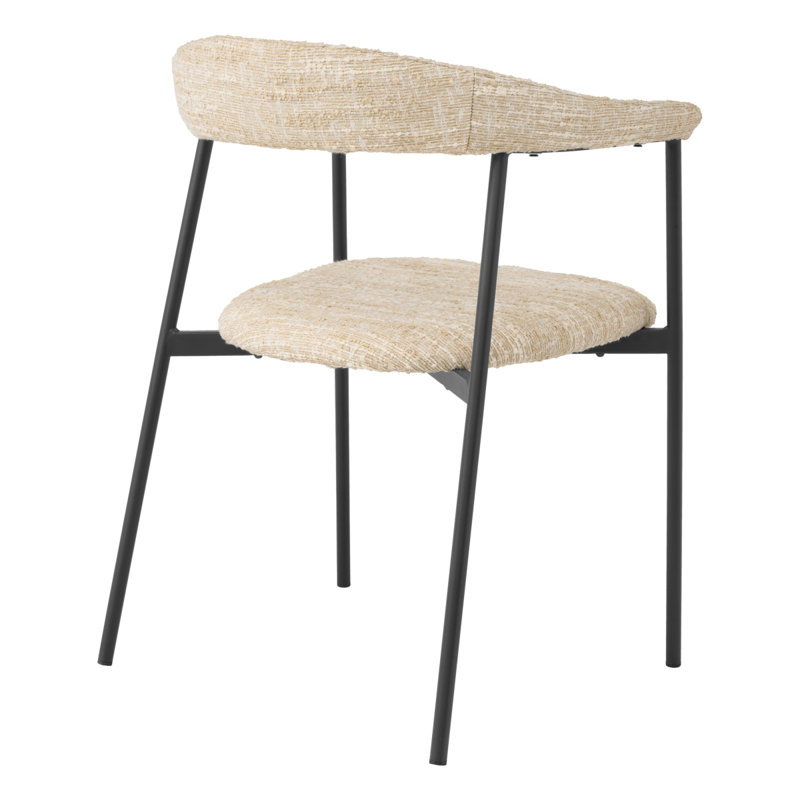 Julio Upholstered Arm Chair, Boucle Sonata Cream