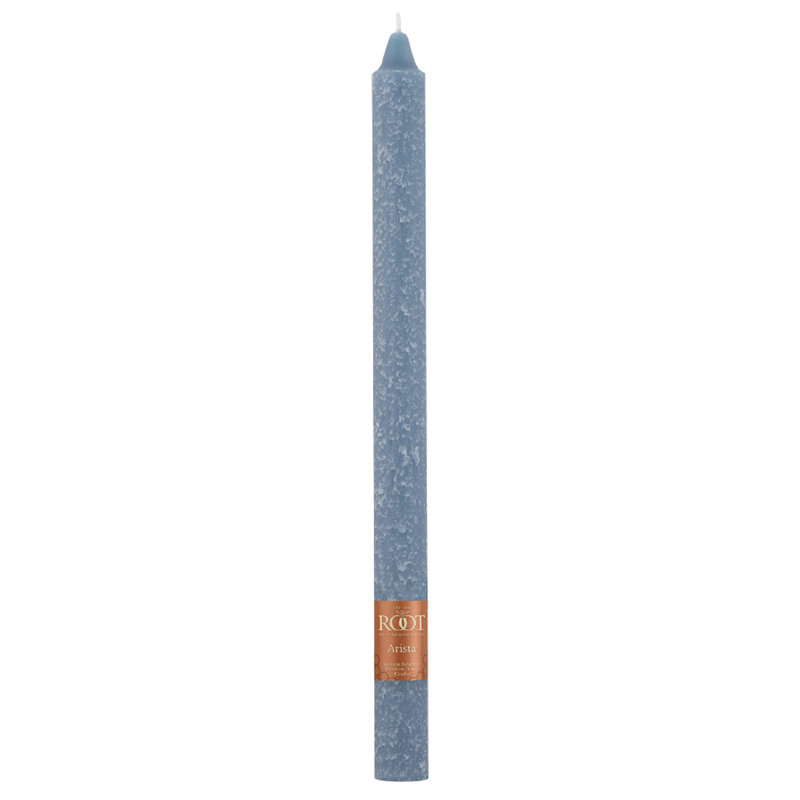 Timberline Arista Dinner Unscented Taper Candle, 12" H x 0.88" W x 0.88" D, Blue