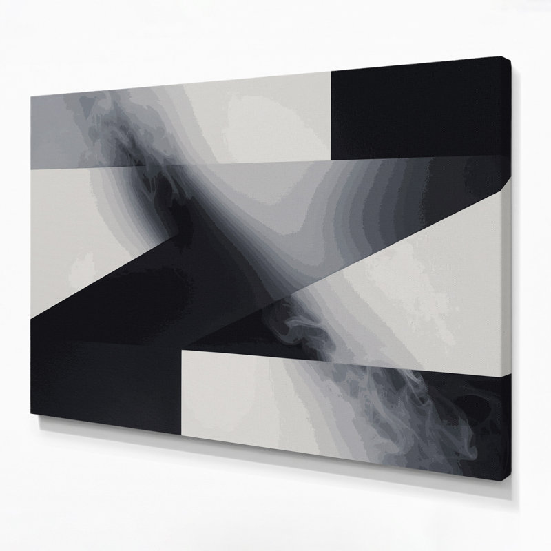 Minimalisme 77, art mural sur toile grise