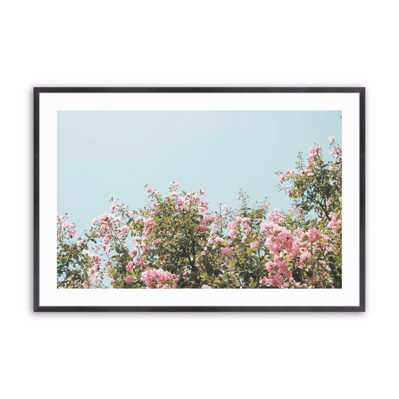 «Blossoming Canopy Print», dans un cadre, H 19,25 po x l 25,25 po x P 1,25 po, Cadre en zinc patiné