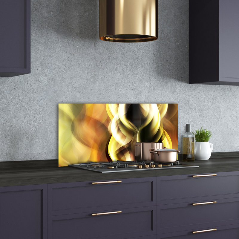 Bellamay 50cm W x 100cm L Glass Peel and Stick Panel