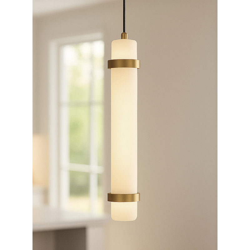 Miami - LED Pendant - 15" - Black, 15" H, Black