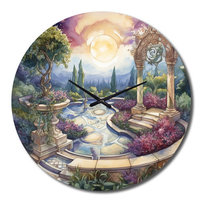 Horloge murale Garden Oasis III