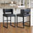Faux Leather Upholstered Counter Bar Stool (Set of 2)-1244729689-1244846697