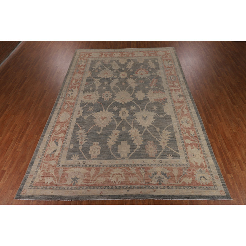 Vegetable Dye Oushak Turkish Large Rug 10