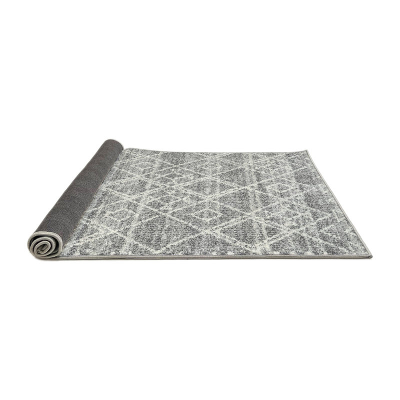 Tapis gris zone contemporaine, Carré 4 pi