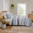 3-Piece Full/Queen Quilt Set,Aqua