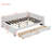 Full Upholstered Daybed Linen With Storage Drawers By RIDGEPOLE Beige-161162454
