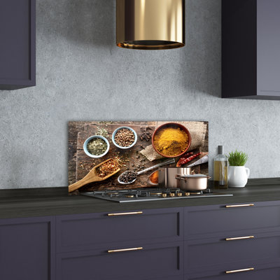 Mix of Spices 50cm x 100cm Glass Panel