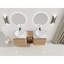 Meuble-lavabo mural en contreplaqué de luxe moderne