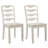 36″ High Solid Wood Ladder Back Traditional Farmhouse Dining Side Chair-1709097679