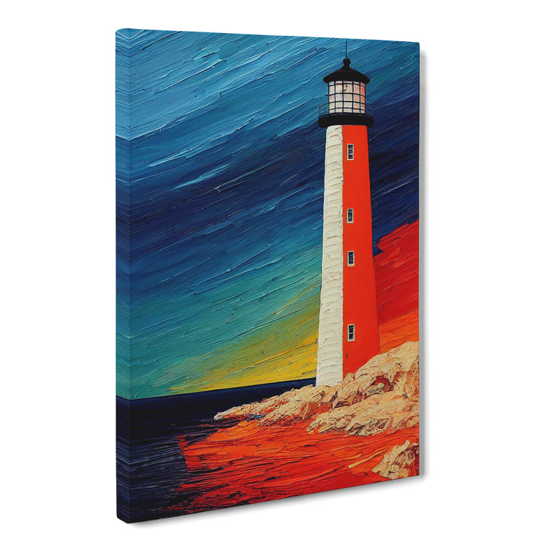 Lighthouse In Colour Vol.3 - Wrapped Canvas, 76cm H x 50cm W x 3cm D