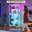 Vitrine 71 po en verre avec lumière RVB-126536161