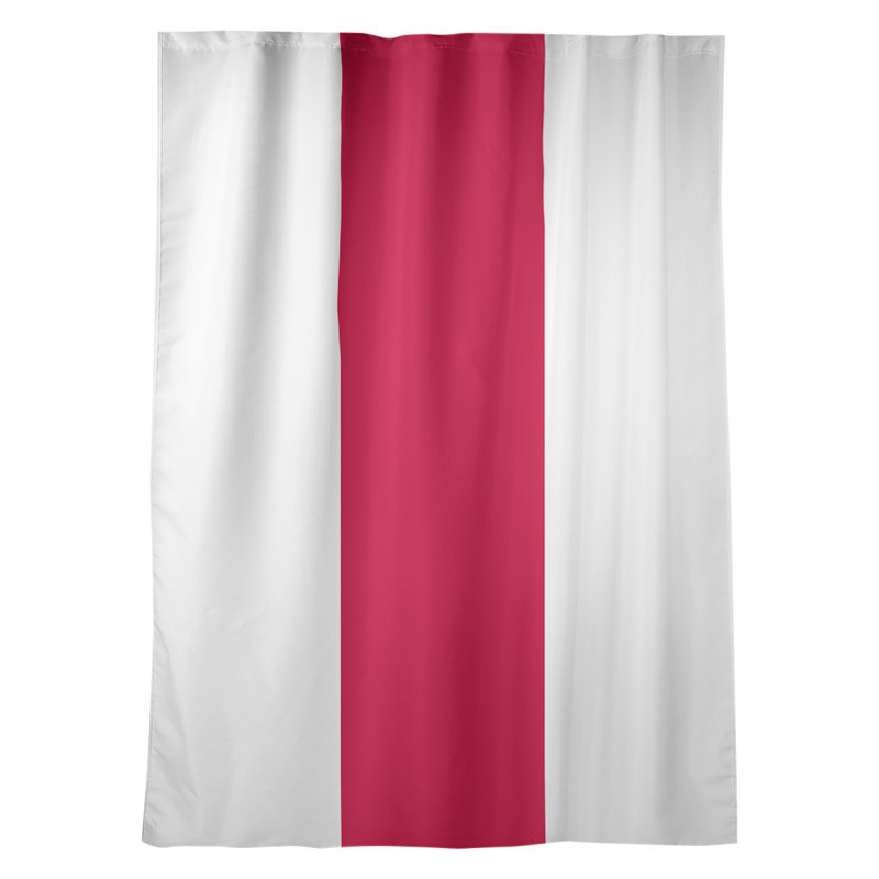 Room Darkening Curtain Single Panel, Seattle Baseball White/Red