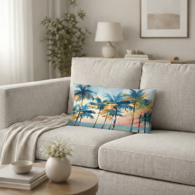 Coussin Palms & Palm Trees, H 12 po x l 20 po