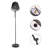 Latefah 70.86'' Black Arched/Arc Floor Lamp